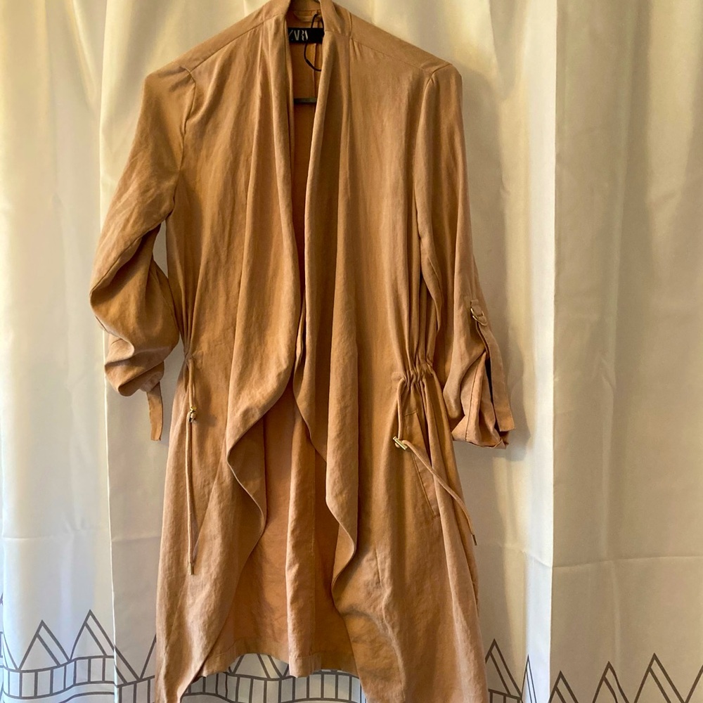 XS Jacket with DRAPED LAPEL ZARA